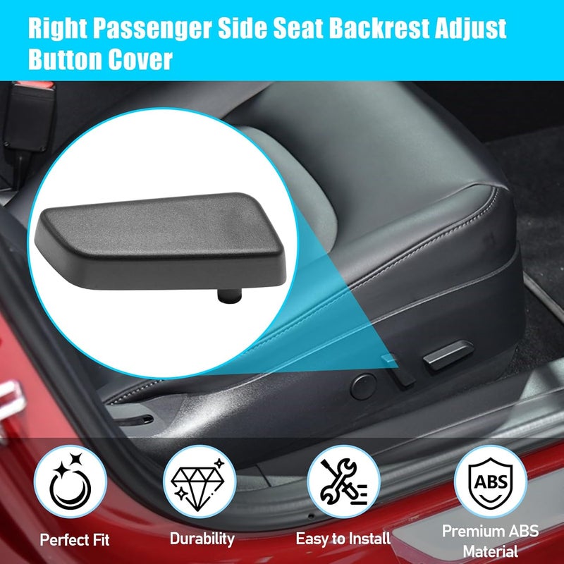 Jaronx Compatible with Tesla Model 3/Y Seat Adjuster Button 2017 2018 2019 2020, Passenger Side Seat Adjustement Switch Back Forward Button Cover for Tesla Model 3/Y 1098843-00-E - Image 5